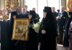 Slujirea Patriarhului la mănăstirea „Naşterea Maicii Domnului” din or. Moscova Hirotonia arhimandritului Teognost (Dmitriev) în treapta de episcop de Novorossiisk şi Gheledjik