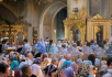 Utrenia cu citirea Acatistului Preasfintei Născătoare de Dumnezeu la catedrala „Botezul Domnului”, or. Moscova