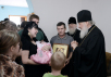 Відвідання Святішим Патріархом Кирилом будинків жителів Кримська, постраждалих від повені