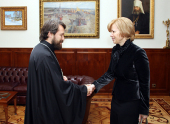 Митрополит Волоколамський Іларіон зустрівся з новим послом Латвії в Росії