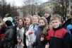 Depunerea coroanelor de flori la monumentul în cinstea eroilor Marelui război pentru apărarea Patriei la Podolsk