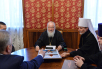 Întâlnirea Preafericitului Patriarh Chiril cu reprezentantul plenipotențiar al Președintelui FR în districtul federal Orientul Îndepărtat, ministrul pentru dezvoltarea Orientului Îndepărtat și guvernatorul ținutului Habarovsk