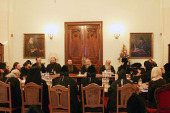 На московском подворье Троице-Сергиевой лавры состоялось совещание игуменов и игумений ставропигиальных монастырей