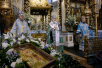 Te Deum la moaştele sfântului ierarh Tihon, Patriarhul întregii Rusii, la mănăstirea Donskoi