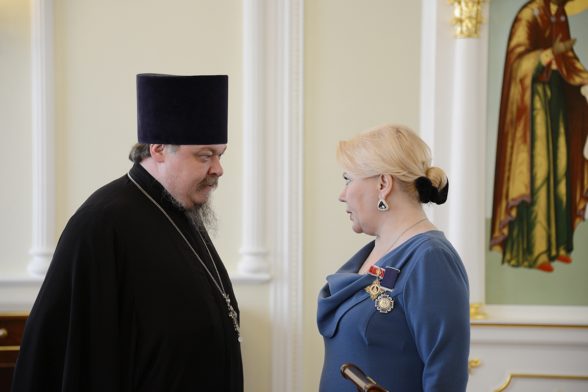 Întâlnirea Preafericitului Patriarh Chiril cu reprezentantele organizaţiei obşteşti a întregii Ucraine „Uniunea femeilor ortodoxe”