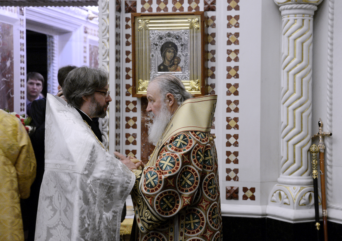 Патриаршее служение в Храме Христа Спасителя в праздник Торжества Православия
