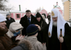 Slujirea Patriarhului în ziua de joi a primei săptămâni a Postului cel Mare la mănăstirea de maici „Sfinţii Boris şi Gleb” din Anosino