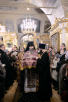 Slujirea Patriarhului de ziua pomenirii celor 40 de mucenici din Sevastia în biserica ”Sfântul ierarh Nicolae” în Hamovniki. Hirotonia arhimandritului Mitrofan (Oseak) în treapta de episcop de Gatcina şi Luga
