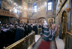 Slujirea Patriarhului în ajunul duminicii întâia din Postul cel Mare la mănăstirea stavropighială „Întâmpinarea Domnului”