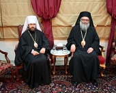 Состоялась встреча митрополита Волоколамского Илариона с Блаженнейшим Патриархом Антиохийским Иоанном