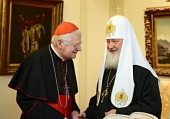 Встреча Святейшего Патриарха Кирилла с архиепископом Миланским кардиналом Анджело Сколой
