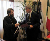 Митрополит Волоколамский Иларион встретился с руководством университета Ла Сапиенца в Риме