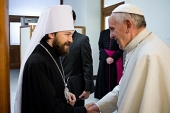 Mitropolitul de Volokolamsk Ilarion s-a întâlnit cu Papa de la Roma Francisc