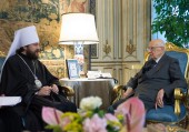 Președintele Departamentului pentru relații externe bisericești s-a întâlnit cu Președintele Italiei Giorgio Napolitano