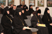 Președintele Departamentului Sinodal pentru mănăstiri și monahism a condus la mănăstirea Novospasski etapa regională a ediției a XXII-a a Lecturilor internaționale educative de Crăciun