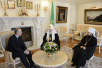 Встреча Святейшего Патриарха Кирилла с Президентом Абхазии Александром Анквабом