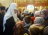 Патриарший визит в Калининградскую епархию. Посещение Казанского храма в пос. Янтарный
