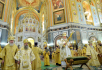 Божественна літургія в Храмі Христа Спасителя в день народження Предстоятеля Руської Церкви