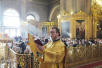 Slujirea Patriarhului de ziua pomenirii sfântului ierarh Alexii al Moscovei la catedrala „Botezul Domnului” în or. Moscova