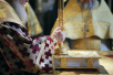 Slujirea Patriarhului de ziua pomenirii sfântului mucenic Ermoghen, patriarhul Moscovei, în catedrala „Adormirea Maicii Domnului” în Kremlin