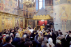 Патріарше служіння в день пам'яті священномученика Єрмогена, патріарха Московського, в Успенському соборі Московського Кремля