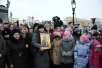 Te Deum-ul pe locul ridicării monumentului, consacrat sfântului ierarh Ermoghen, lângă zidurile Kremlinului