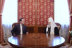 Встреча Святейшего Патриарха Кирилла с председателем Правительства РФ Д.А. Медведевым