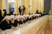 Întâlnirea Președintelul Rusiei V.V. Putin cu Preafericitul Patriarh Chiril și participanții la Soborul Arhieresc al Bisericii Ortodoxe Ruse