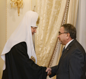 Preafericitul Patriarh Chiril s-a întâlnit cu ambasadorul Iracului în Rusia Ismail Shafiq Mohsin