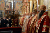 Патриаршее служение в день Собора Архистратига Михаила и прочих Небесных Сил бесплотных в Архангельском соборе Кремля