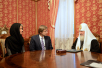 Встреча Святейшего Патриарха Кирилла с мэром Риги Нилом Ушаковым