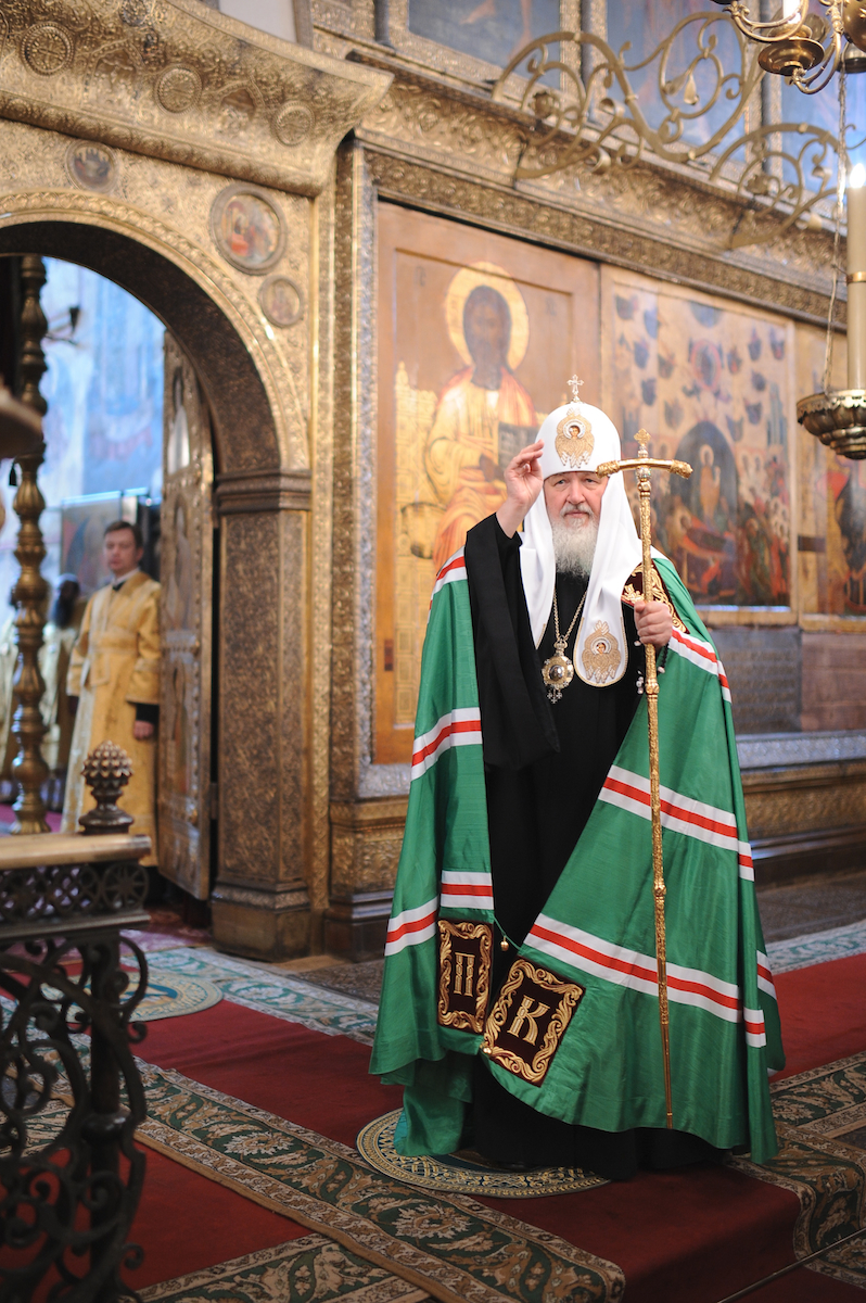 Патриаршее служение в день памяти святителя Ионы, митрополита Московского, в Успенском соборе Московского Кремля