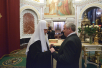 Святейший Патриарх Кирилл поздравляет личного фотографа Сергея Власова с 50 летием