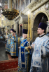 Slujirea Patriarhului de sărbătoarea Intrarea în biserică a Preasfintei Născătoare de Dumnezeu la catedrala „Adormirea Maicii Domnului” în Kremlin, or. Moscova