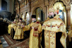 Vizita Preafericitului Patriarh Chiril la Patriarhia Ierusalimului. Slujba privegherii la catedrala „Sfânta Treime” a Misiunii duhovniceşti ruse din Ierusalim