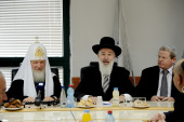Vizita Preafericitului Patriarh Chiril la Patriarhia Ierusalimului. Întâlnirea cu Rabinul şef al Israelului (comunitatea ashkenazi) Yona Metzger
