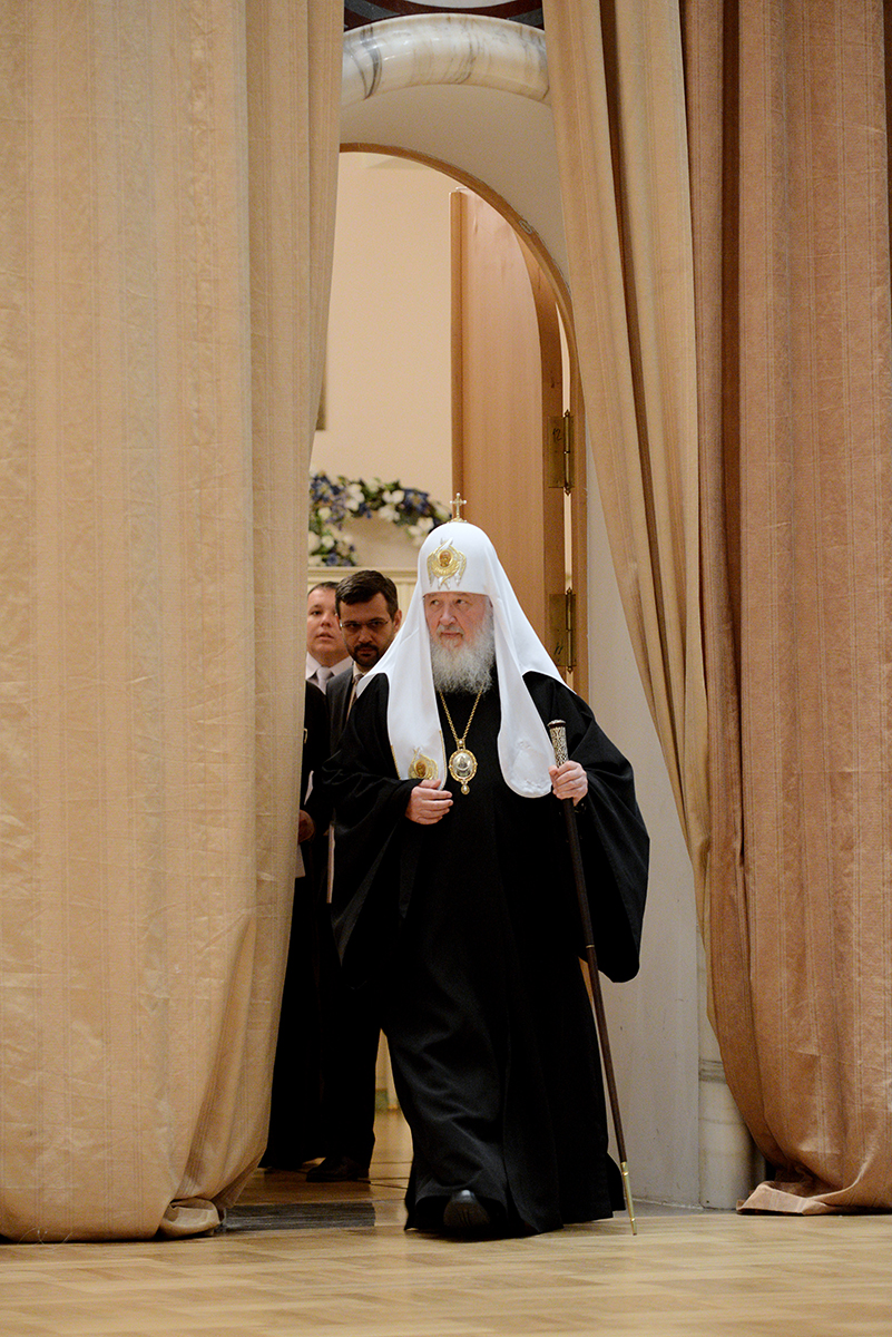 Встреча Святейшего Патриарха Кирилла с участниками V фестиваля православных СМИ «Вера и слово»