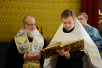 Slujirea Patriarhului la catedrala „Botezul Domnului” din Elohovo în ajunul sărbătorii Icoanei Maicii Domnului de la Kazani
