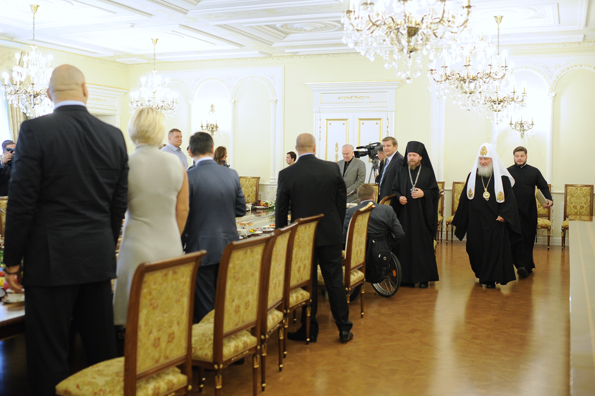 Встреча Святейшего Патриарха Кирилла с российскими спортсменами