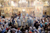 28 августа 2012 года. Патриаршее служение в праздник Успения Пресвятой Богородицы в Успенском соборе Московского Кремля