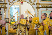 Șeful Districtului mitropolitan în Republica Kazahstan a condus solemnitățile cu prilejul sărbătorii hramului la catedrala principală a Eparhiei de Usti-Kamenogorsk