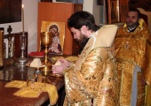 Митрополит Волоколамский Иларион совершил Божественную литургию в Успенском соборе в Будапеште