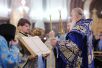 Slujirea Patriarhului în ajunul sărbătorii Intrarea în biserică a Maicii Domnului în catedrala „Hristos Mântuitorul”