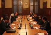 Președintele Departamentului pentru relații externe bisericești s-a întâlnit cu șeful parlamentului Ungariei