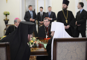 Preafericitul Patriarh Chiril s-a întâlnit cu președintele Consiliului pontifical pentru promovarea unității creștine cardinalul Kurt Koch