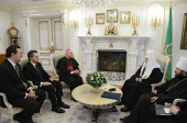 Întâlnirea Preafericitului Patriarh Chiril cu preşedintele Consiliului papal pentru problemele familiei arhiepiscopul Vincenzo Paglia