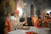 Slujirea Patriarhului la mănăstirea stavropighială „Întâmpinarea Domnului”. Dumnezeiasca liturghie de ziua pomenirii sfântului mucenic Ilarion, arhiepiscopul de Vereia