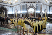 Preafericitul Patriarh Chiril a oficiat la catedrala „Hristos Mântuitorul” un Te Deum la început de an nou