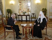 Interviul de Crăciun al Preafericitului Patriarh Chiril acordat postului de televiziune „Rusiaˮ