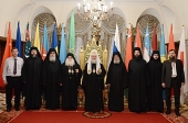 Святіший Патріарх Кирил зустрівся з делегацією афонського монастиря святого Павла